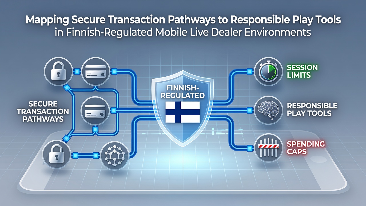 Responsible play tools activated through secure payment mapping in mobile live dealer sessions